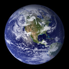 Foto der Erde aus dem Weltall.