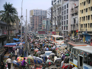 Dhaka: Verkehrschaos
