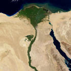 Satellitenbild von Ägypten.