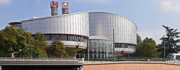 Das Gebäude des Europäischen Gerichtshofs für Menschenrechte in Straßburg.