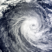 Satellitenbild eines Hurrikanes