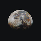 Können wir auch auf anderen Planeten leben? Vollmond in schwarz