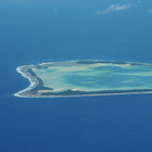 Luftbild des Atolls Funafuti in Tuvalu