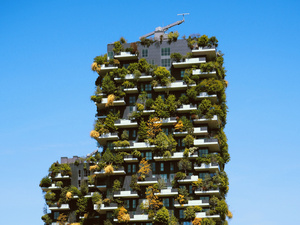 Hochhäuser als "vertikaler Wald"