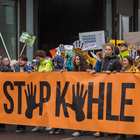 Demonstranten des "Stop-Kohle-Bündnisses" in Berlin