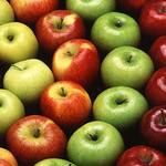 vier verschiedene Apfelsorten