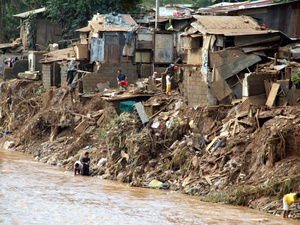 Manila: Slum nach Überschwemmung