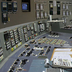 Kontrollraum im Kernkraftwerk Tschernobyl