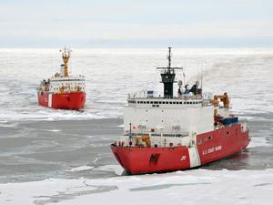 Schiffe im Eismeer