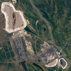 Satellitenbild: Tagebau