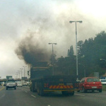 Smog auf der Autobahn