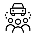 Eine Carsharing Grafik
