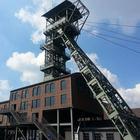 Ein alter Steinkohle-Förderturm in Dortmund (Zeche Zollern)