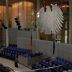 Der Plenarsaal im Bundestag