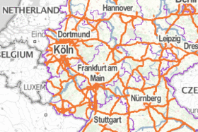Ein Kartenausschnitt von Geoportal.de