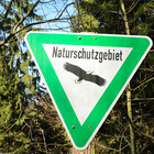 Hinweisschild "Naturschutzgebiet"