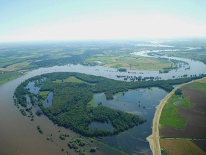 Überschwemmungen an der Elbe
