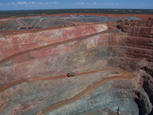 Kupfer-Tagebau