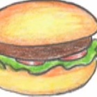 Wie viel Wasser kostet die Produktion eines Hamburgers? Screenshot; Zeichnung eines Hamburgers