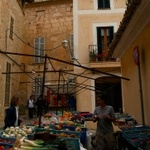 Traditioneller Wochenmarkt auf Mallorca.