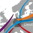 Illustration: Flugrouten der Zugvögel (Umwelt im Unterricht / CC BY-NC-SA 3