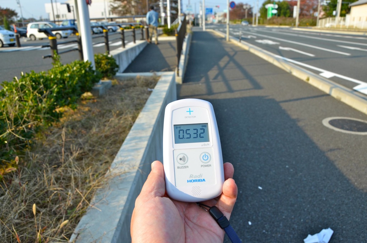 Geigerzähler in Minamisoma, Japan