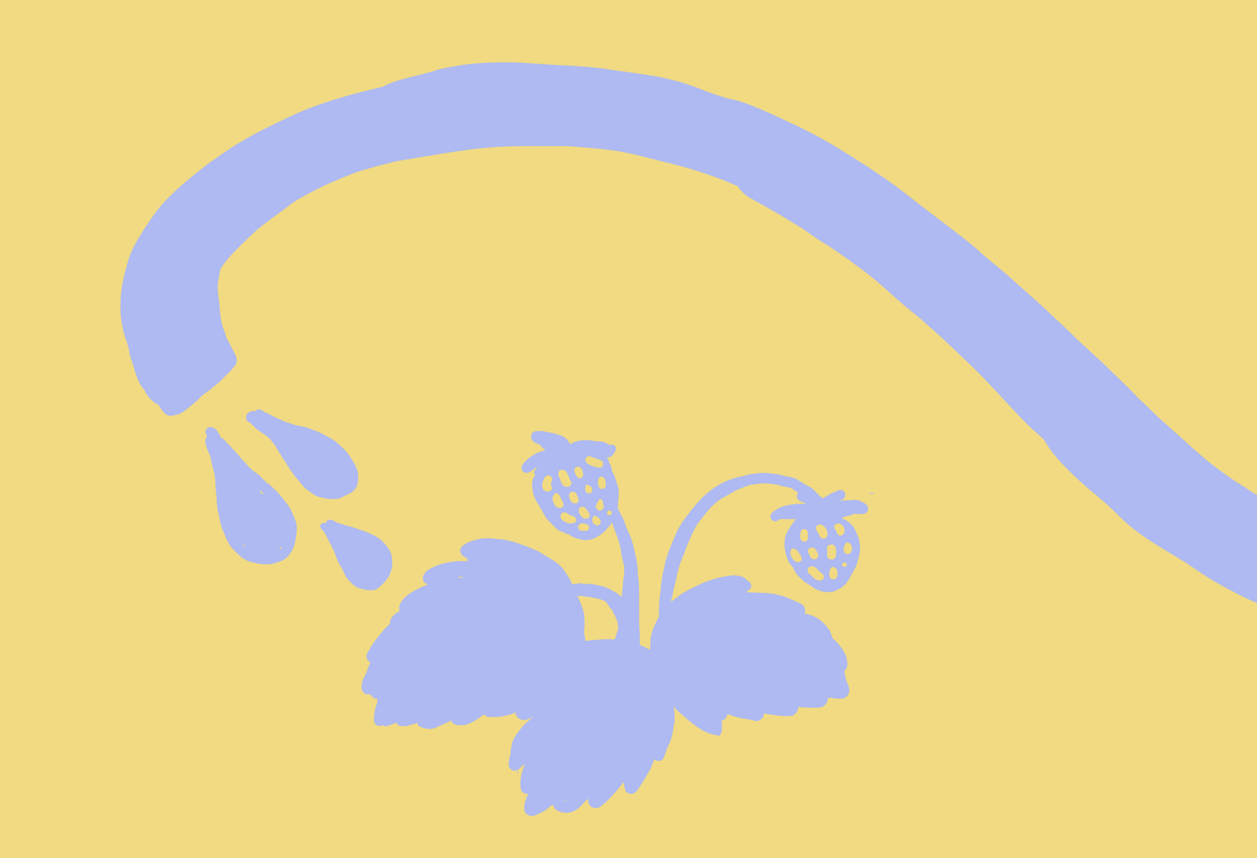 Illustration: Mit einem Schlauch wird eine Erdbeerpflanze bewässert.